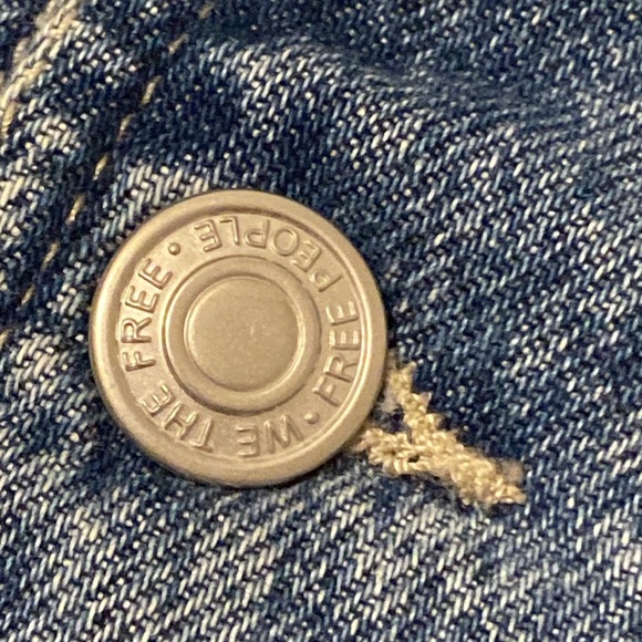 NWT FP We The Free Bibs. Ziggy Denim Overall Straight Leg. Sz. M - Picture 9 of 16